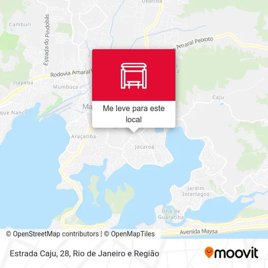 Estrada Caju, 28 mapa