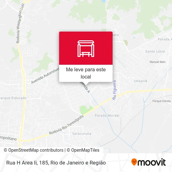 Rua H Area Ii, 185 mapa