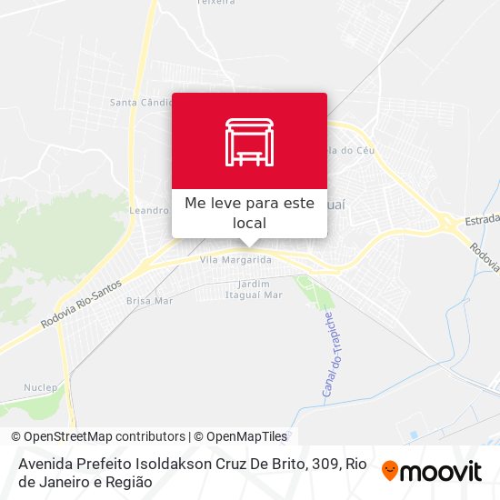 Avenida Prefeito Isoldakson Cruz De Brito, 309 mapa
