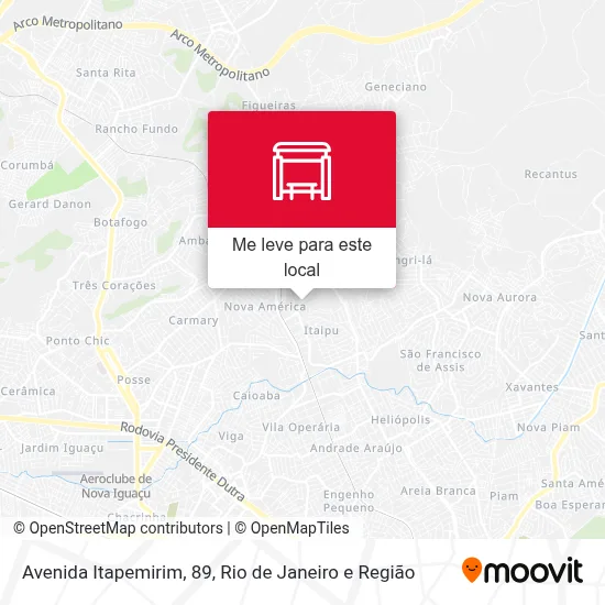 Avenida Itapemirim, 89 mapa