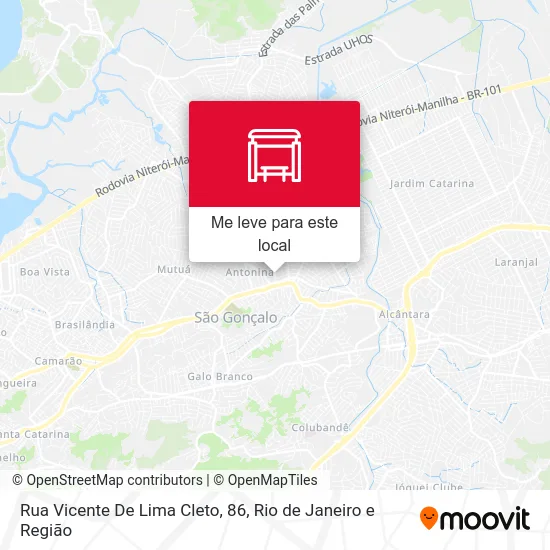 Rua Vicente De Lima Cleto, 86 mapa