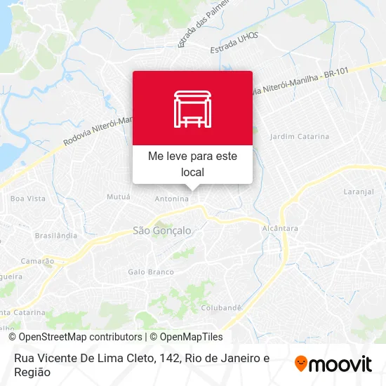 Rua Vicente De Lima Cleto, 142 mapa