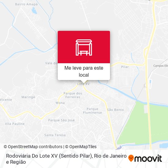Rodoviária Do Lote XV (Sentido Pilar) mapa