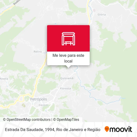 Estrada Da Saudade, 1994 mapa