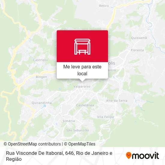 Rua Visconde De Itaboraí, 646 mapa