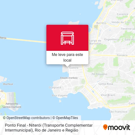 Ponto Final - Niterói (Transporte Complementar Intermunicipal) mapa