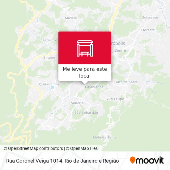 Rua Coronel Veiga 1014 mapa