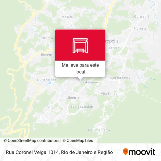 Rua Coronel Veiga 1014 mapa