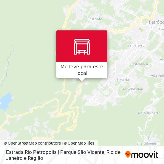 Estrada Rio Petropolis | Parque São Vicente mapa