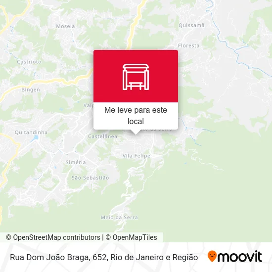 Rua Dom João Braga, 652 mapa