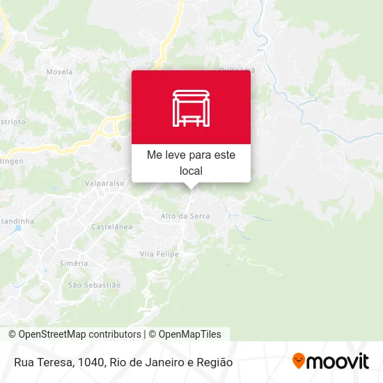 Rua Teresa, 1040 mapa