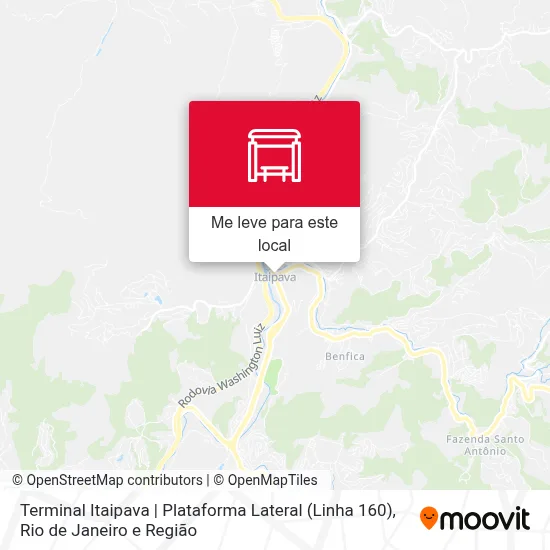 Terminal Itaipava | Plataforma Lateral (Linha 160) mapa