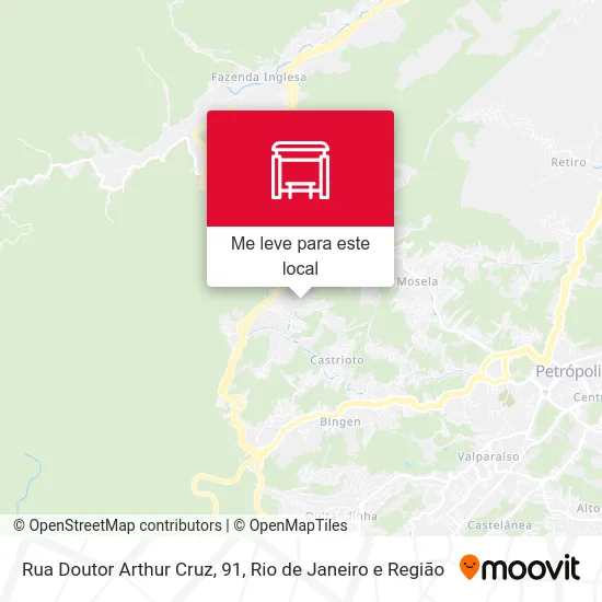 Rua Doutor Arthur Cruz, 91 mapa