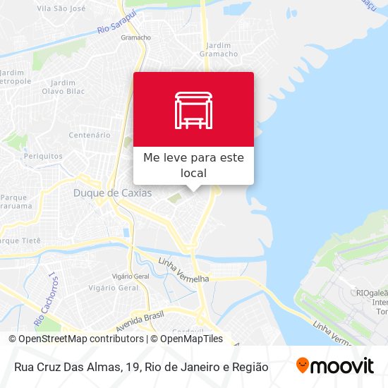 Rua Cruz Das Almas, 19 mapa
