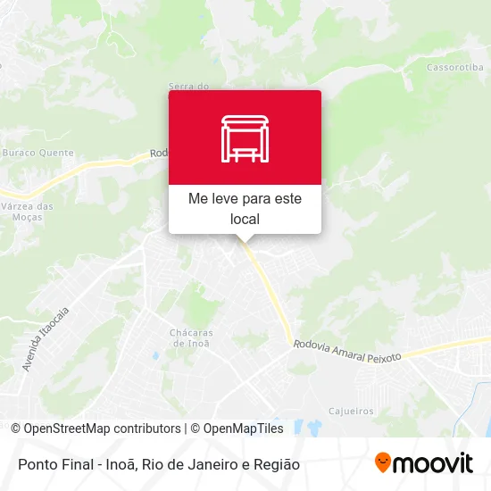 Ponto Final - Inoã mapa