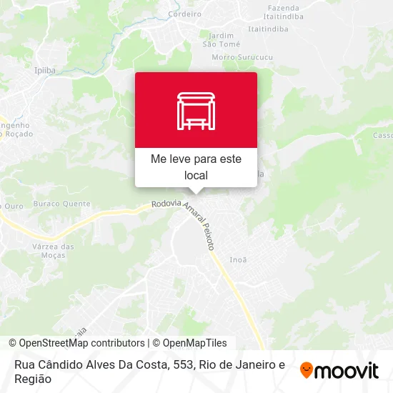 Rua Cândido Alves Da Costa, 553 mapa