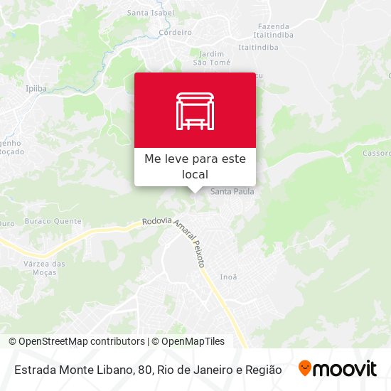 Estrada Monte Libano, 80 mapa