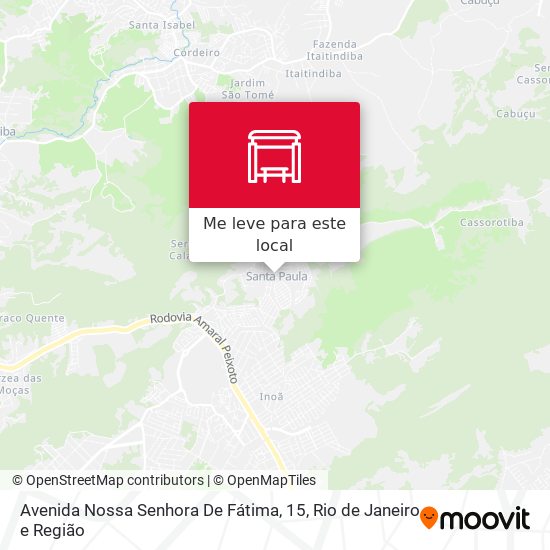 Avenida Nossa Senhora De Fátima, 15 mapa
