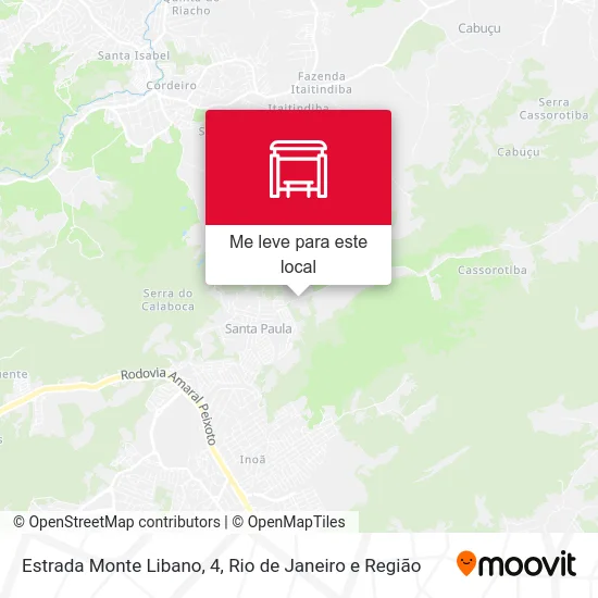 Estrada Monte Libano, 4 mapa