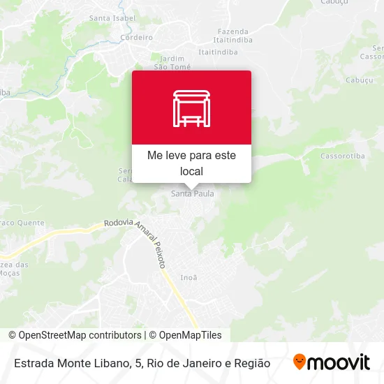 Estrada Monte Libano, 5 mapa