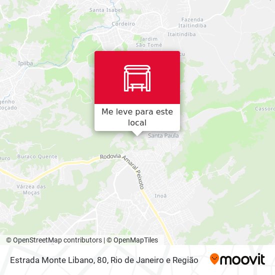 Estrada Monte Libano, 80 mapa