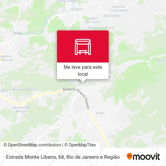 Estrada Monte Libano, 68 mapa