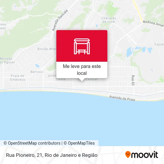 Rua Pioneiro, 21 mapa