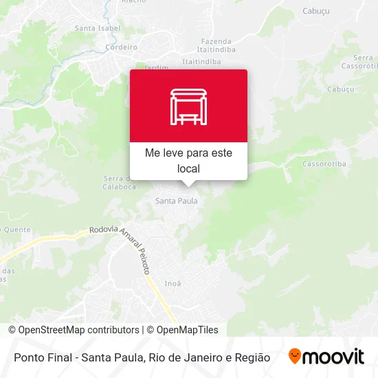 Ponto Final - Santa Paula mapa