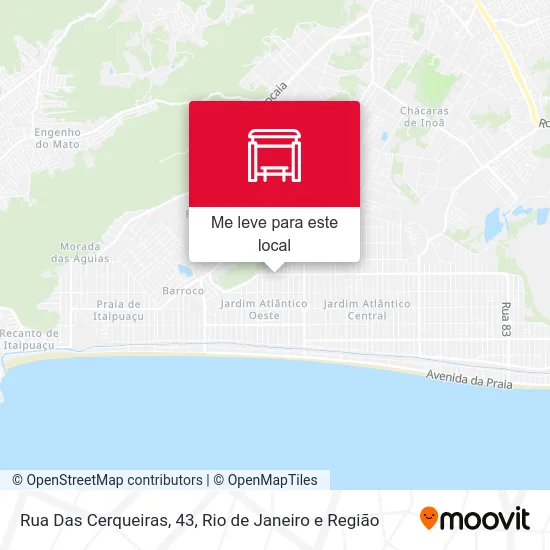 Rua Das Cerqueiras, 43 mapa