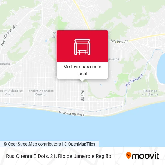 Rua Oitenta E Dois, 21 mapa