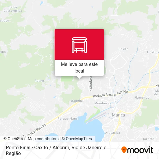 Ponto Final - Caxito / Alecrim mapa