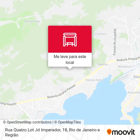 Rua Quatro Lot Jd Imperador, 18 mapa
