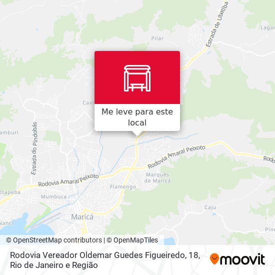 Rodovia Vereador Oldemar Guedes Figueiredo, 18 mapa