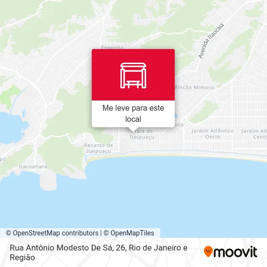 Rua Antônio Modesto De Sá, 26 mapa