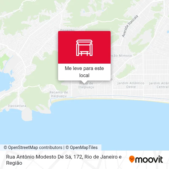 Rua Antônio Modesto De Sá, 172 mapa