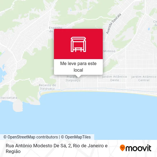 Rua Antônio Modesto De Sá, 2 mapa