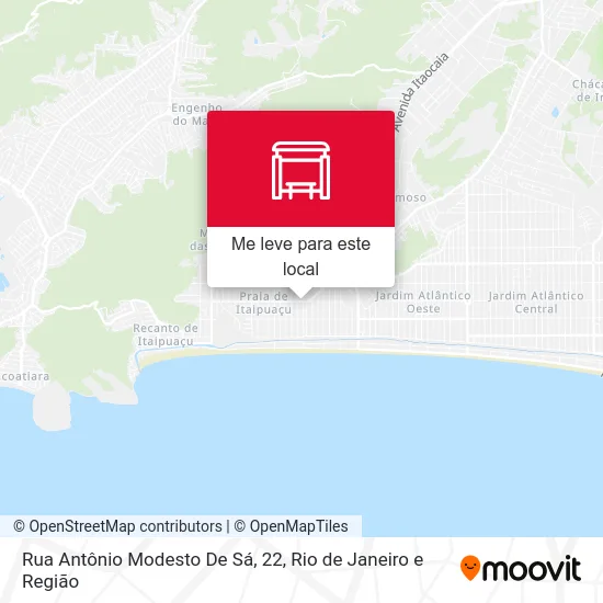 Rua Antônio Modesto De Sá, 22 mapa