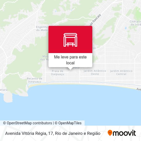 Avenida Vitória Régia, 17 mapa