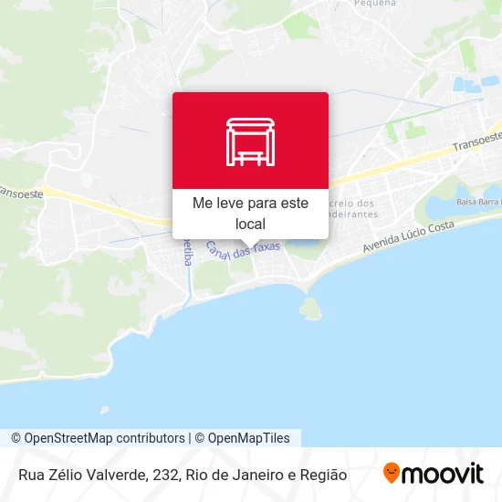 Rua Zélio Valverde, 232 mapa