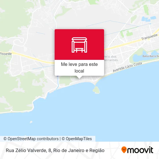 Rua Zélio Valverde, 8 mapa