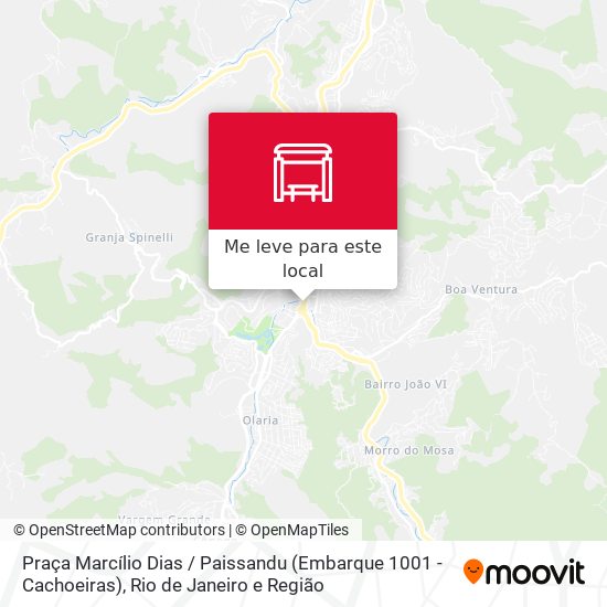 Praça Marcílio Dias / Paissandu (Embarque 1001 - Cachoeiras) mapa