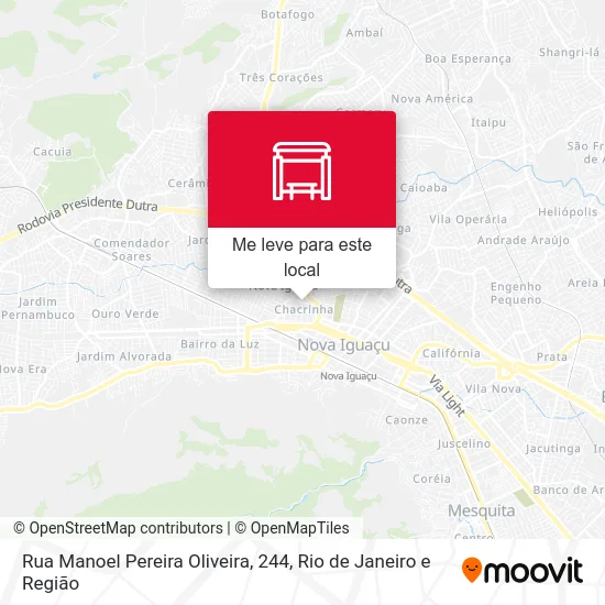 Rua Manoel Pereira Oliveira, 244 mapa