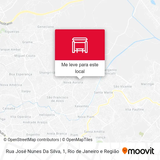 Rua José Nunes Da Silva, 1 mapa