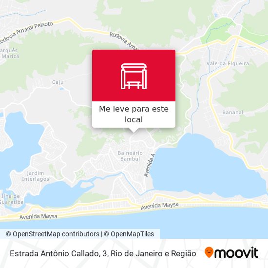 Estrada Antônio Callado, 3 mapa