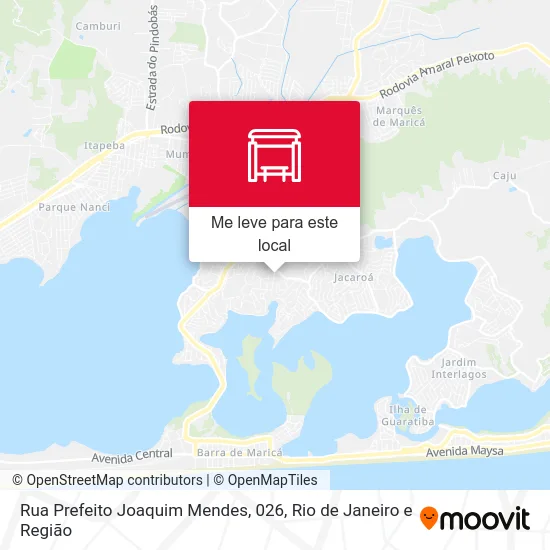 Rua Prefeito Joaquim Mendes, 026 mapa