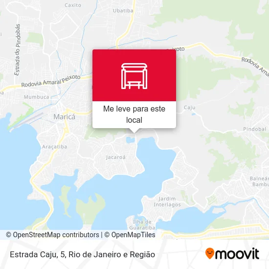 Estrada Caju, 5 mapa