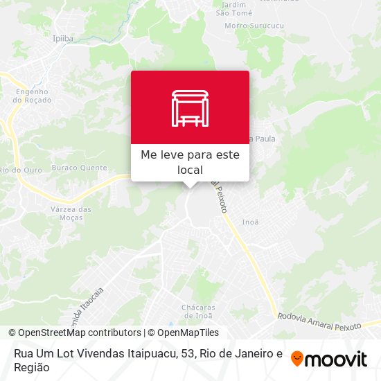 Rua Um Lot Vivendas Itaipuacu, 53 mapa