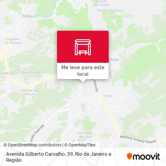 Avenida Gilberto Carvalho, 39 mapa