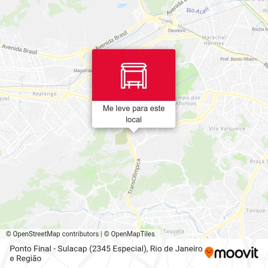 Ponto Final - Sulacap (2345 Especial) mapa