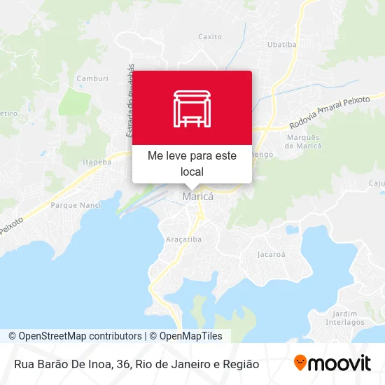 Rua Barão De Inoa, 36 mapa